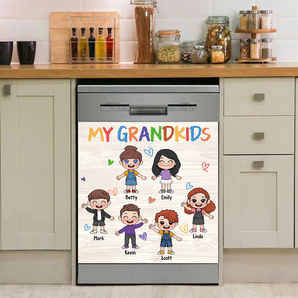 My Grandkids - Personalized Grandma Dishwasher Cover