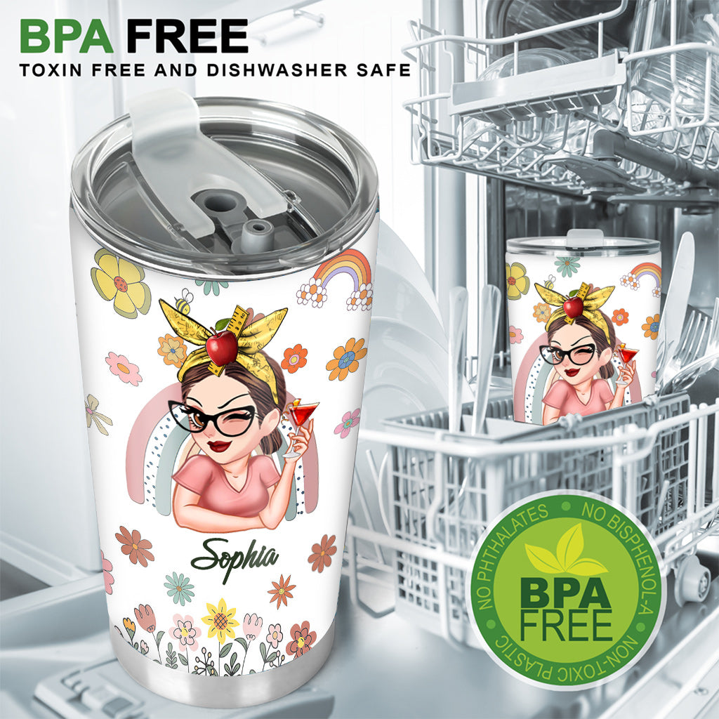 Lehren, Lieben, Inspirieren – Personalisierter Lehrer-Trinkbecher