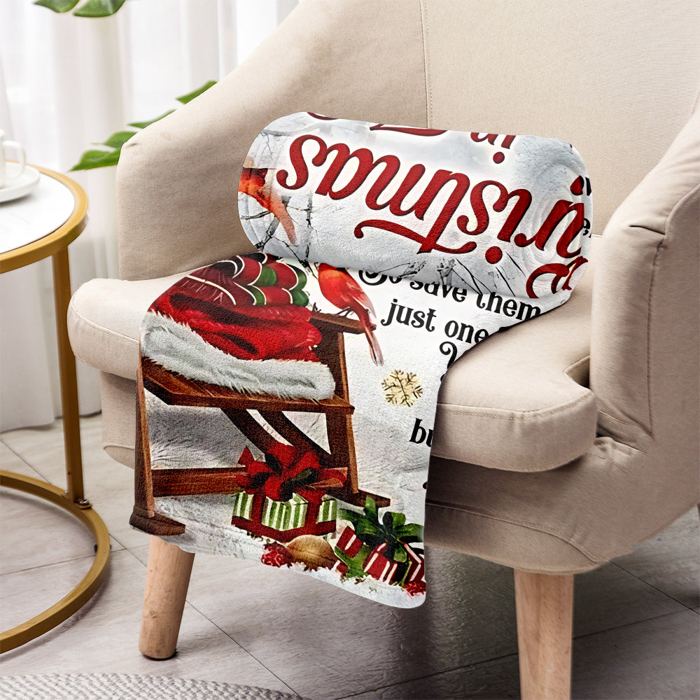 Christmas In Heaven - Personalized Memorial Blanket