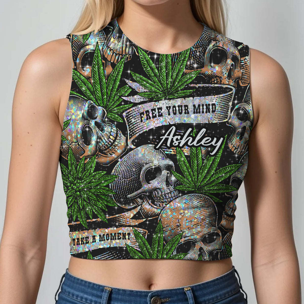 Stay High – Personalisiertes Tanktop für Cannabis-Ernte