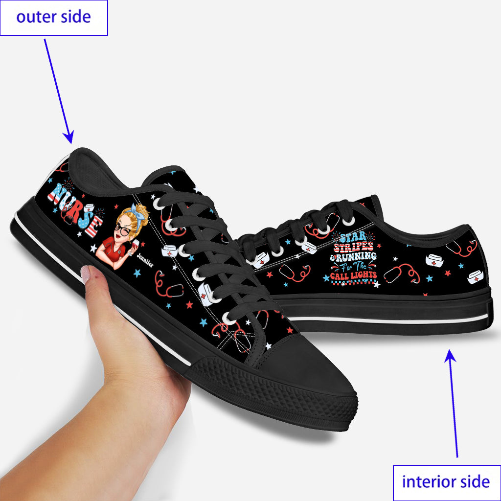 Krankenschwesterleben 4. Juli - Personalisierte Krankenschwester-Sneaker