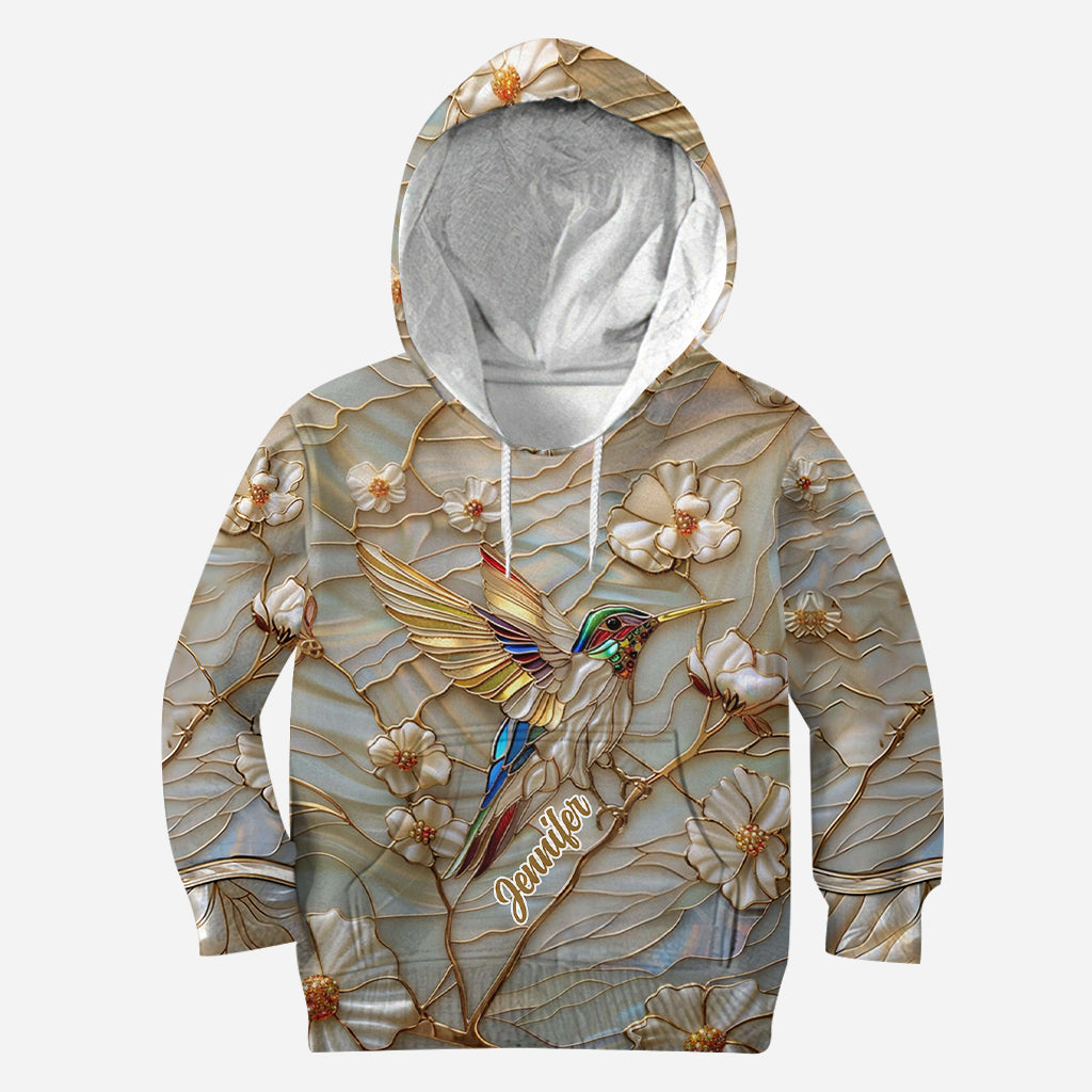 Beautiful Hummingbird - Personalized Hummingbird Hoodie and Leggings