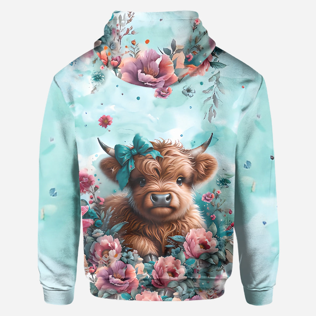 Cute Baby Cow - Personalized All Over Shirt