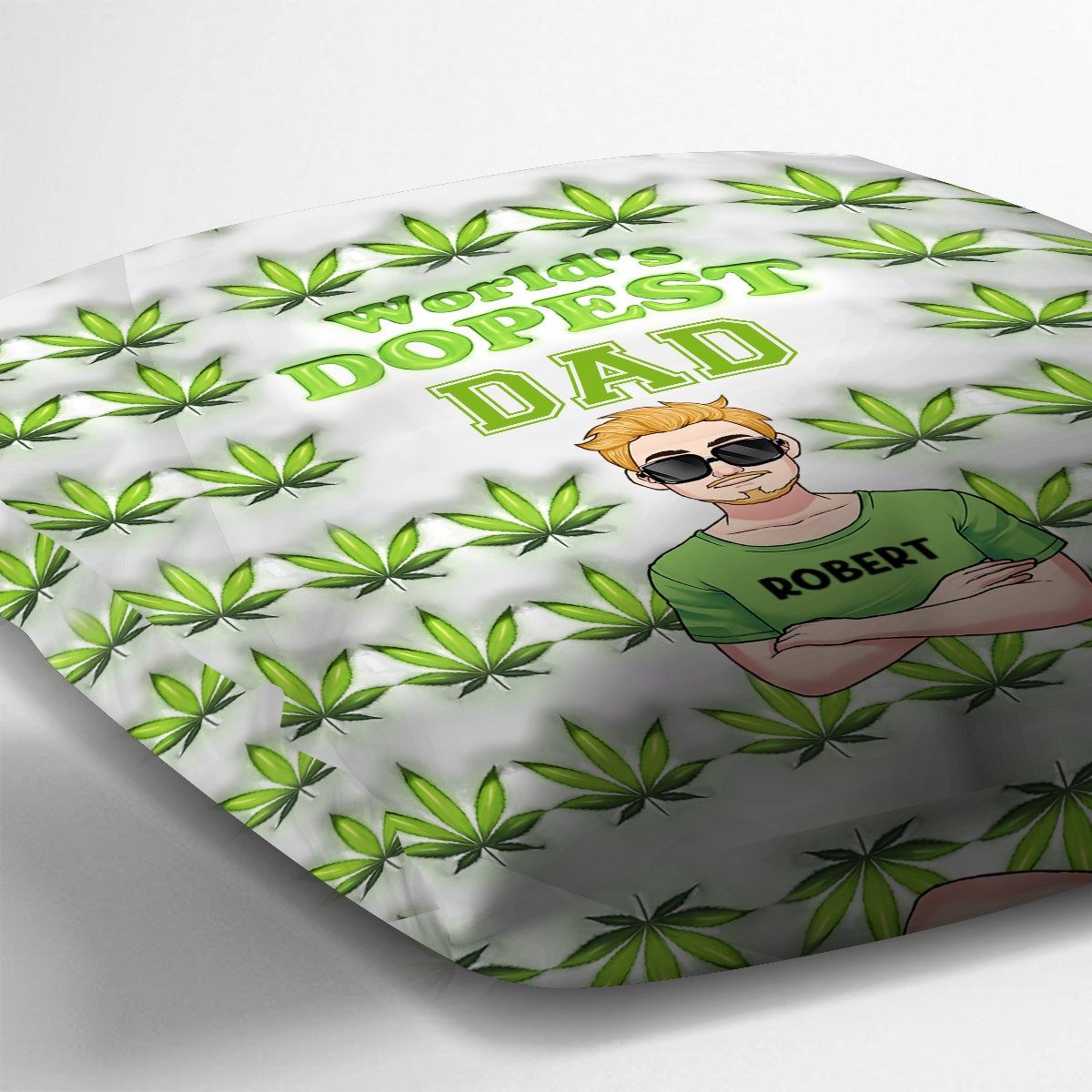 Dopest Dad Ever - Personalized Father Throw Pillow