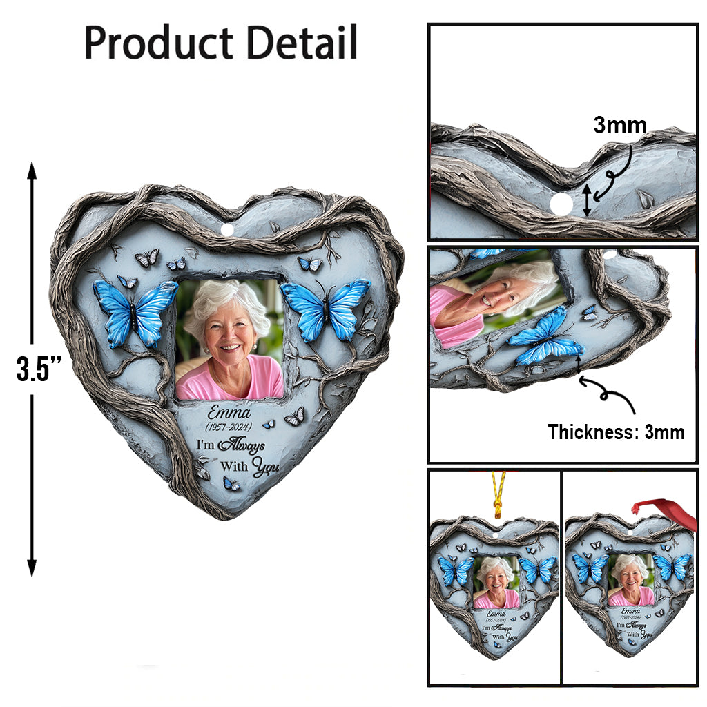 In liebevoller Erinnerung an den blauen Schmetterling – personalisiertes, individuell geformtes Erinnerungsstück