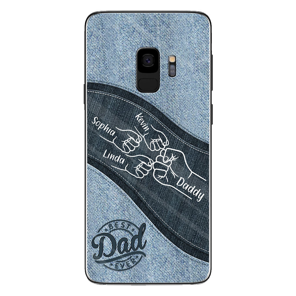 Daddy And Me Daddy's Team - Personalized Father Phone Case