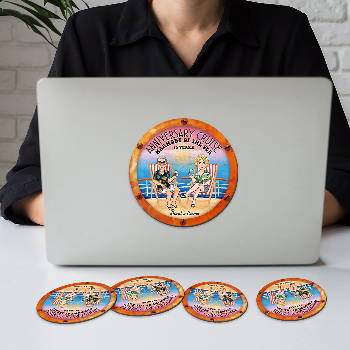 Türdekorationen für Jubiläumskreuzfahrten – personalisierter Kreuzfahrtmagnet