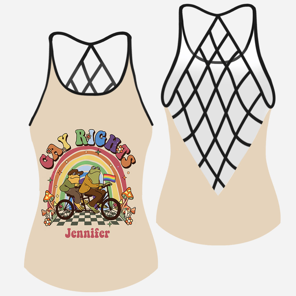 Gay Right - Personalized LGBT Support Cross Tank Top