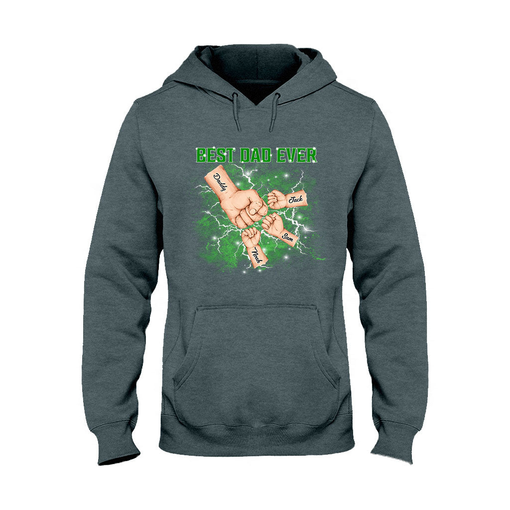 Bootleg-Vater-und-Kinder-Faustgruß – Personalisiertes Vater-T-Shirt und Hoodie