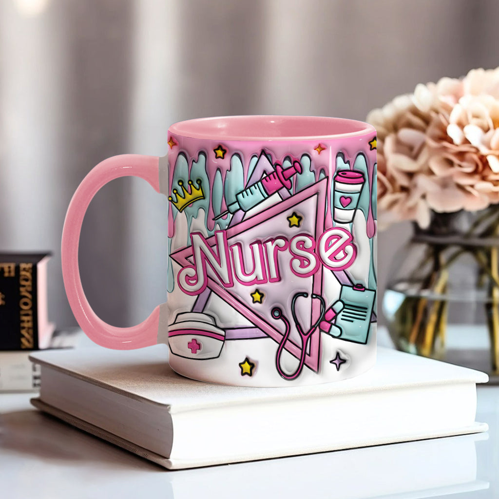 Stolze Krankenschwester – Personalisierte Tasse mit Krankenschwester-Akzent
