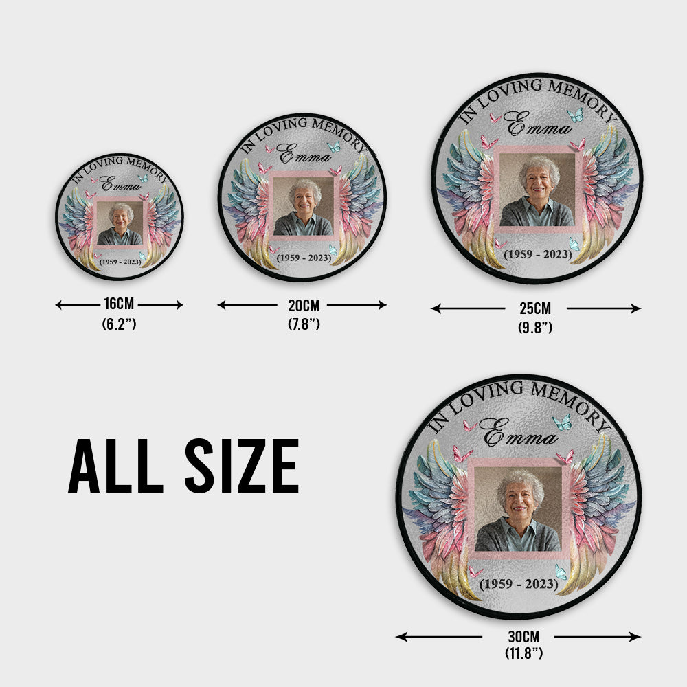 Für immer in meinem Herzen – Personalisierter Gedenk-Sonnenfänger aus Buntglas