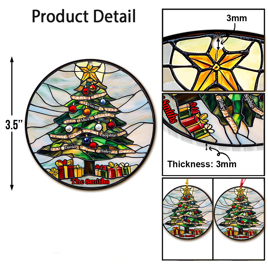 Frohe Weihnachten – Personalisierter transparenter Familienschmuck