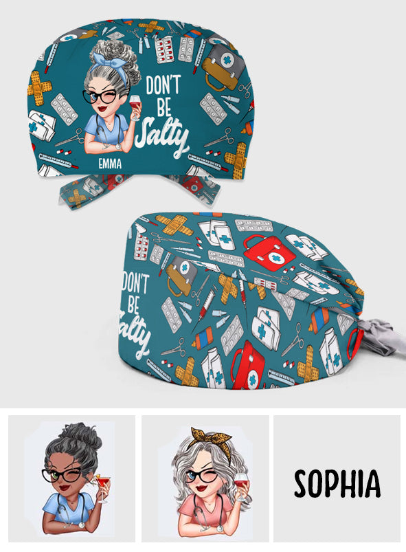 Nicht sauer sein – personalisierte OP-Haube für Krankenschwestern