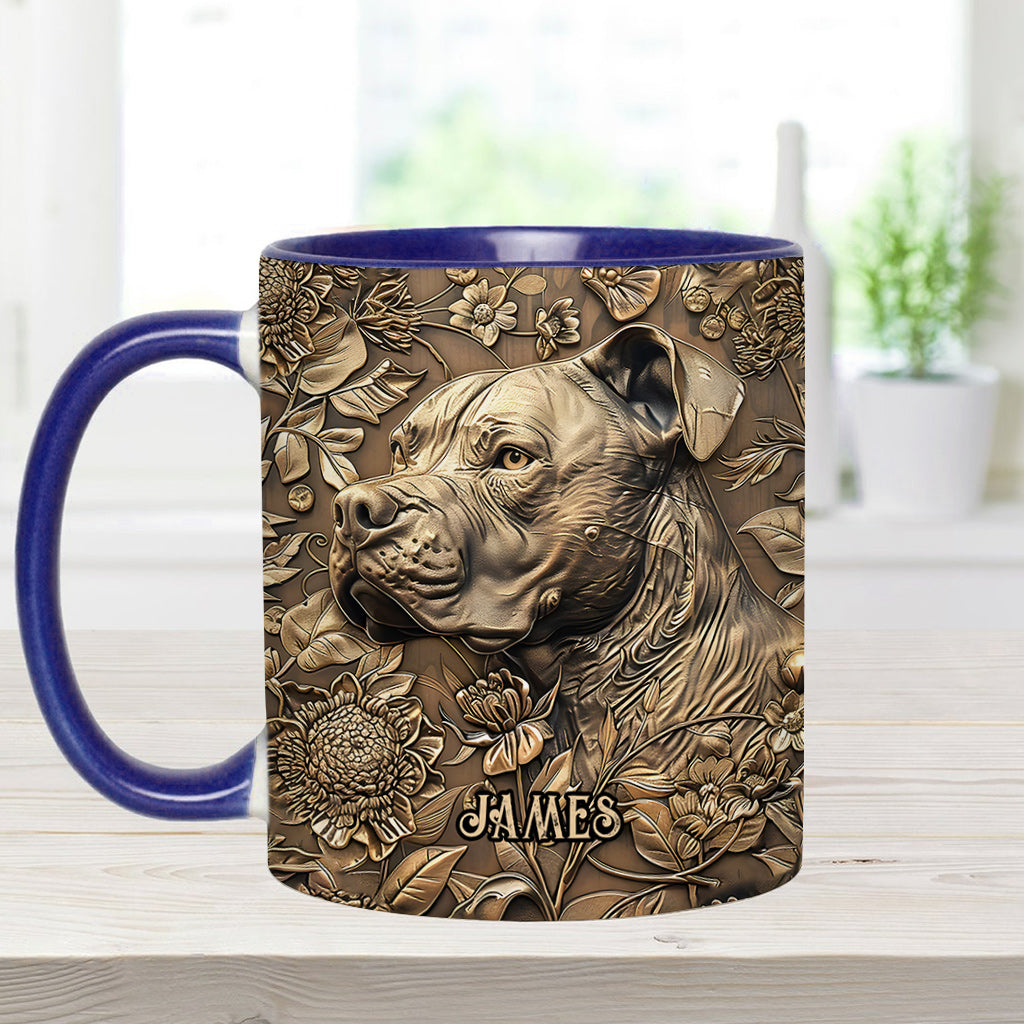 Cool Pitbull - Personalized Dog Accent Mug