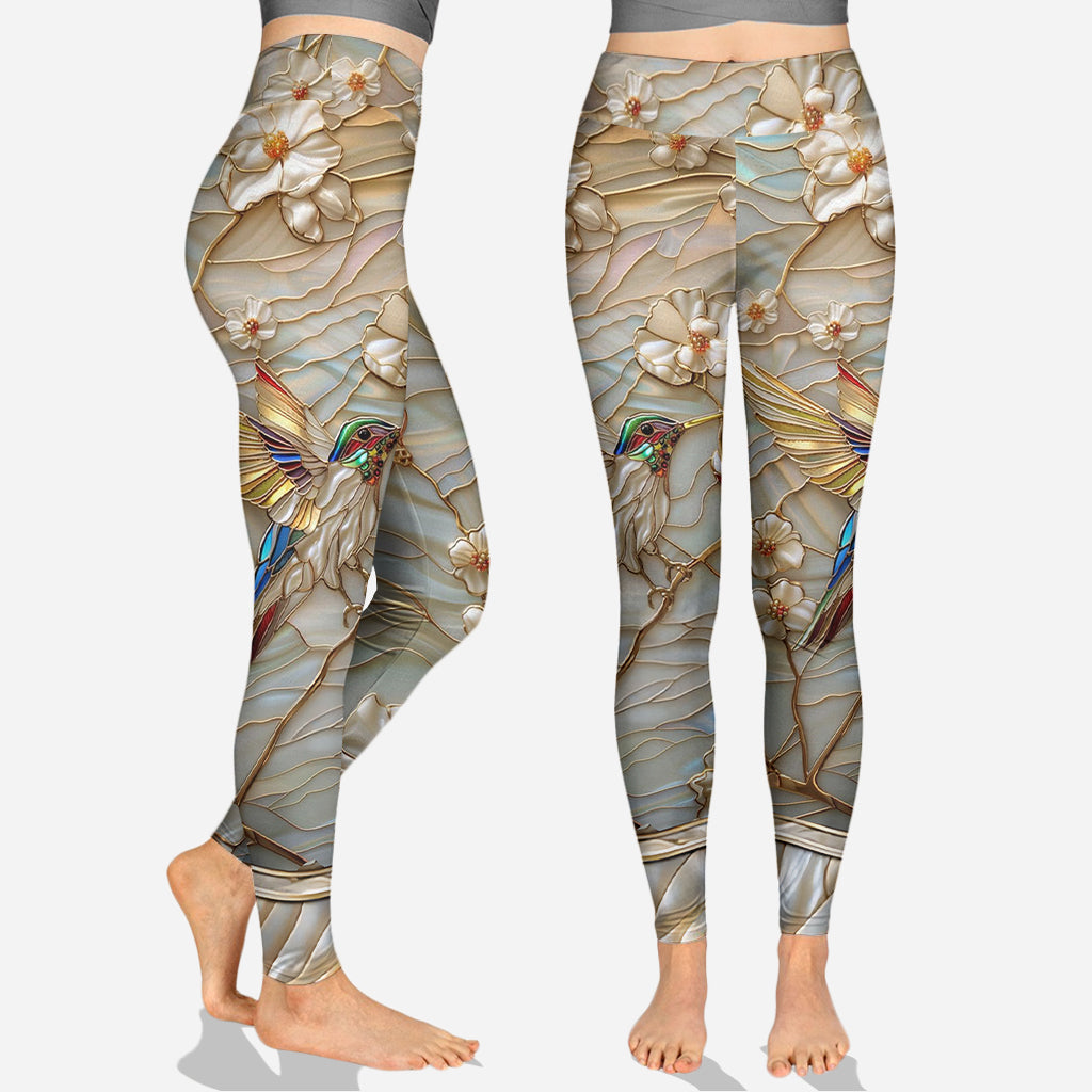 Beautiful Hummingbird - Personalized Hummingbird Hoodie and Leggings