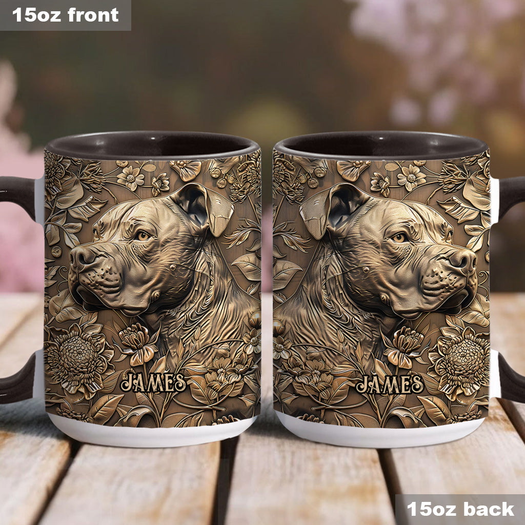 Cool Pitbull - Personalized Dog Accent Mug