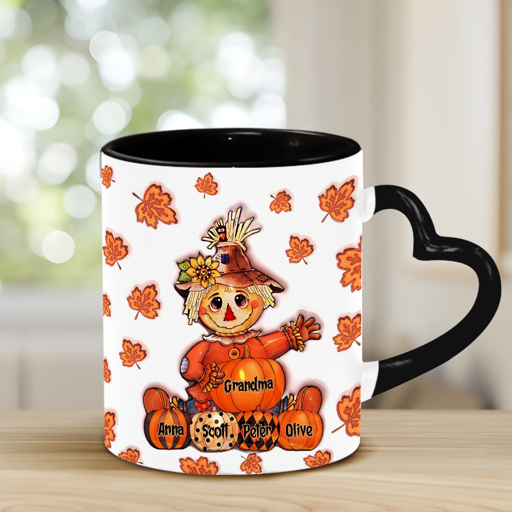 Oma Herbst - Personalisierte Oma Herzgriff-Tasse