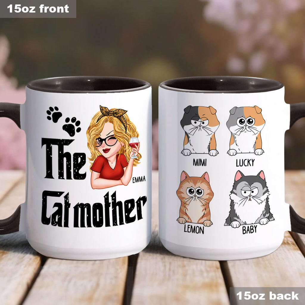 Die Katzen-/Hundemama – Personalisierte Tasse mit Muttermotiv