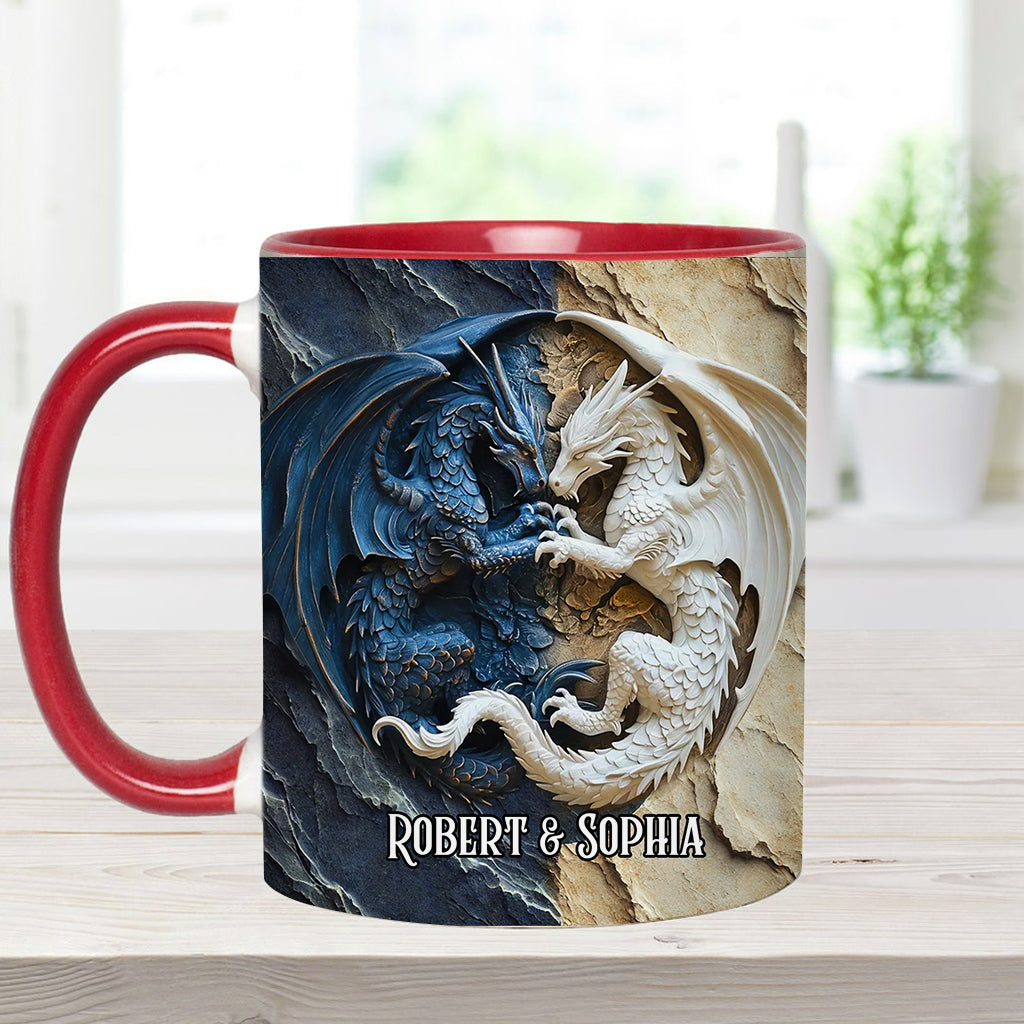 Love Dragons - Personalized Dragon Accent Mug
