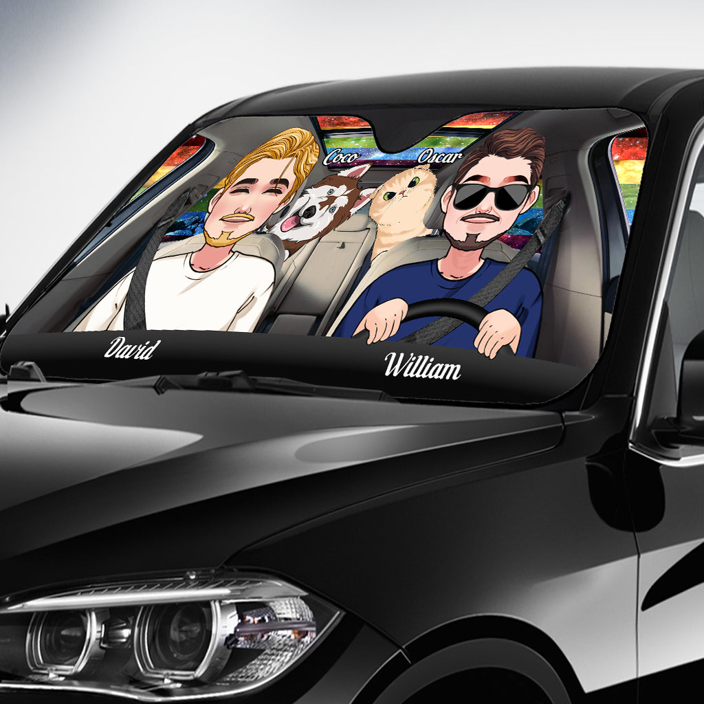 Ride With Pride – Personalisierter Sonnenschutz für Autos mit LGBT-Unterstützung