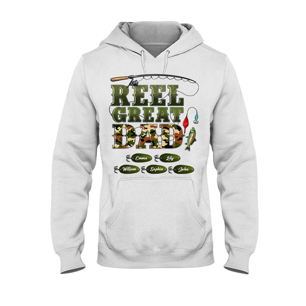 Western Reel Great Dad Camouflage - Personalized Father T-shirt And Hoodie