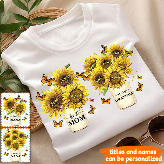 Erst Mama, jetzt Oma – Personalisiertes Oma-T-Shirt und Hoodie