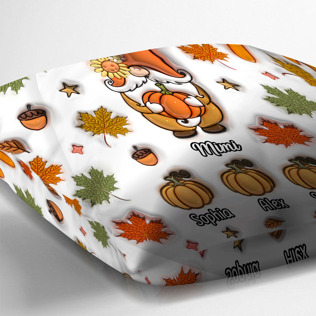 Grandma's Little Pumpkins - Personalized Grandma Throw Pillow