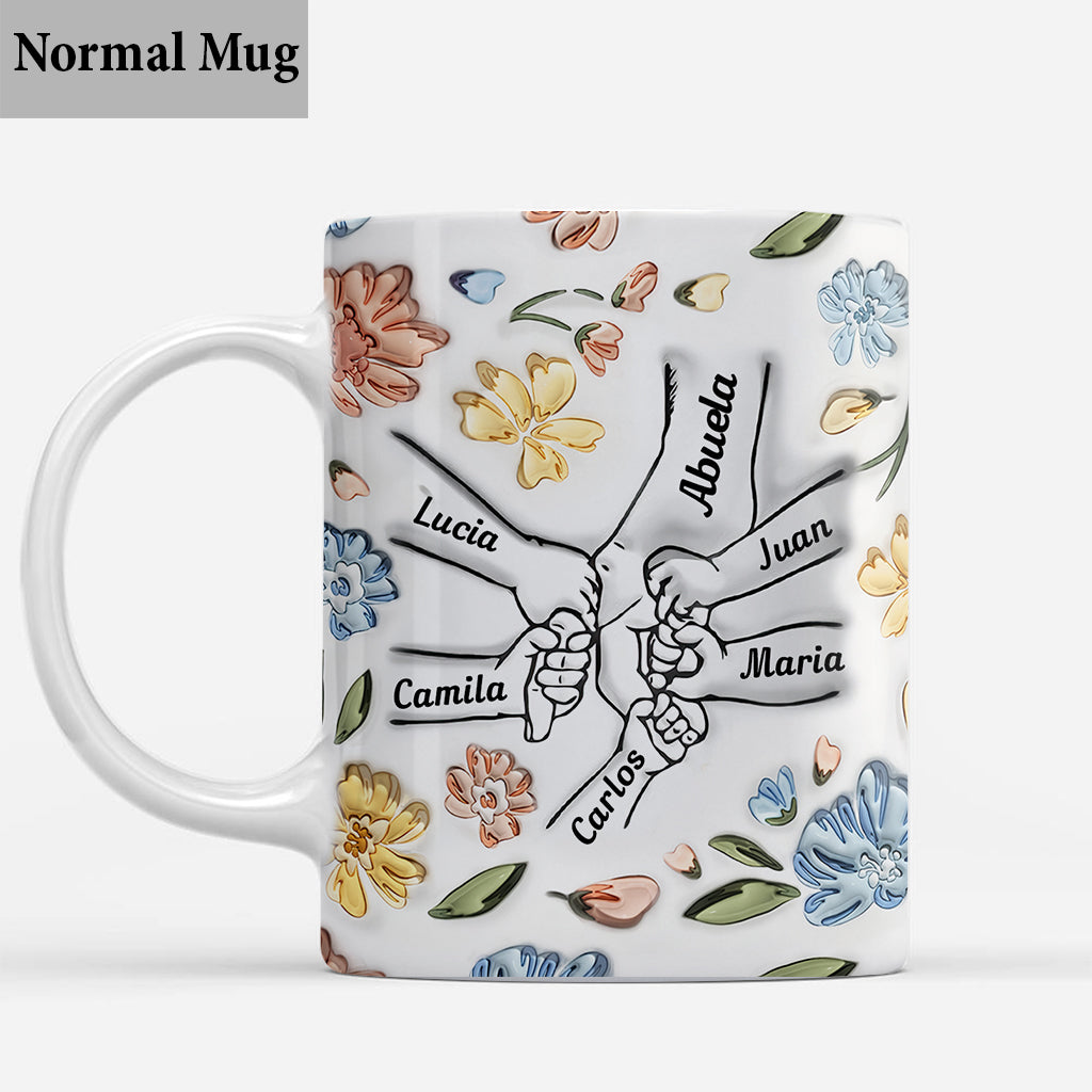 Abuela Floral – Personalisierte Oma-Tasse