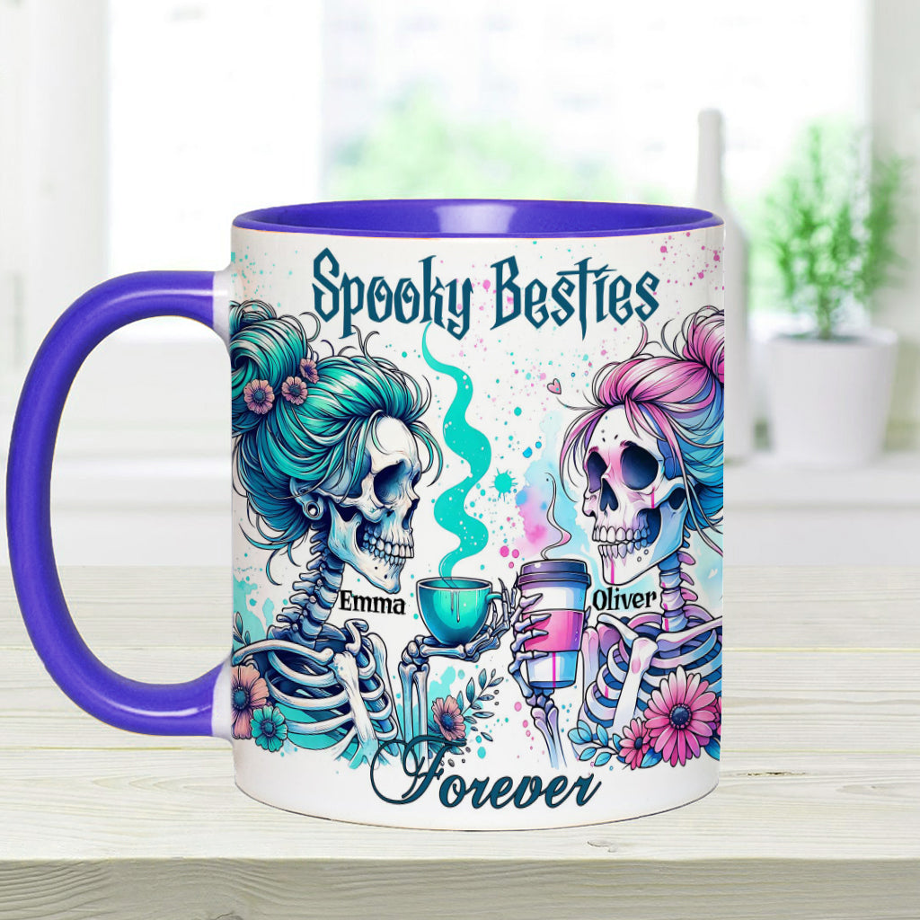 Spooky Besties Forever - Personalized Bestie Accent Mug