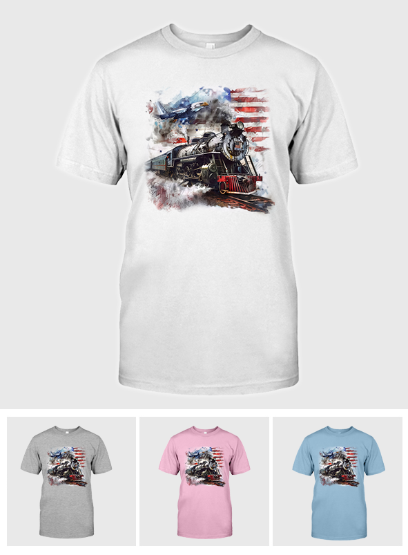 Trump Train 2024 Shirt, American 4th of July Shirt, 4th of July, America Trump 2024 Shirt, Maga 45 47 T-Shirts