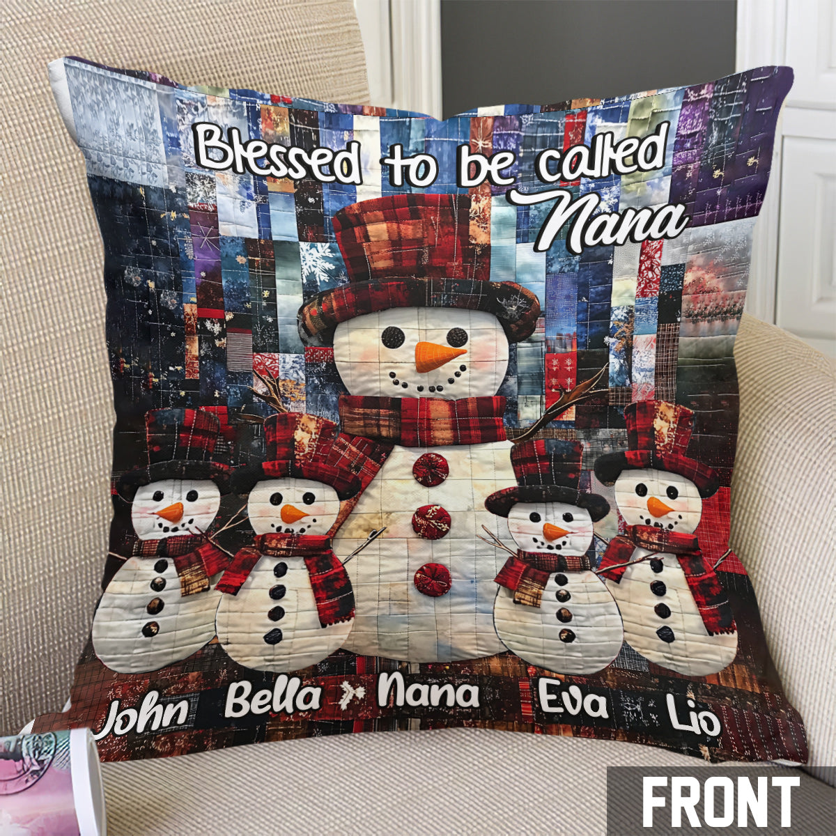 Blessed to Be Called - Personalized Grandma Throw Pillow