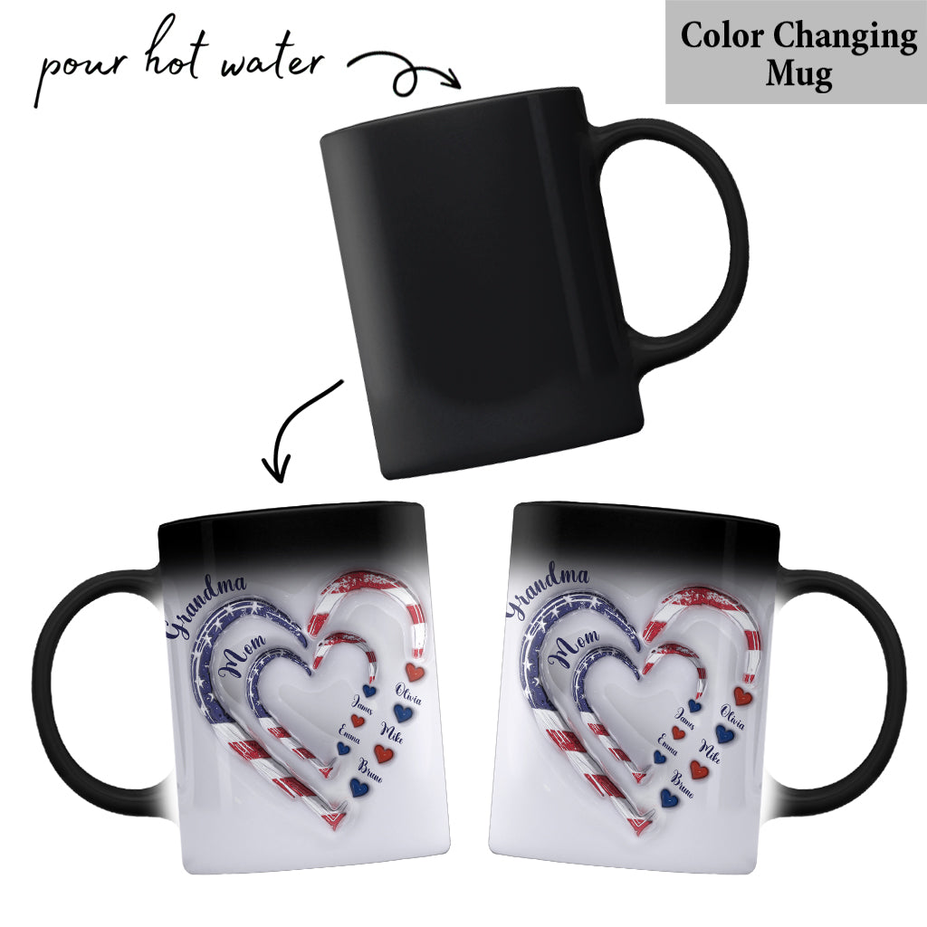 4. Juli – Omas Herzen – Personalisierte Oma-Tasse