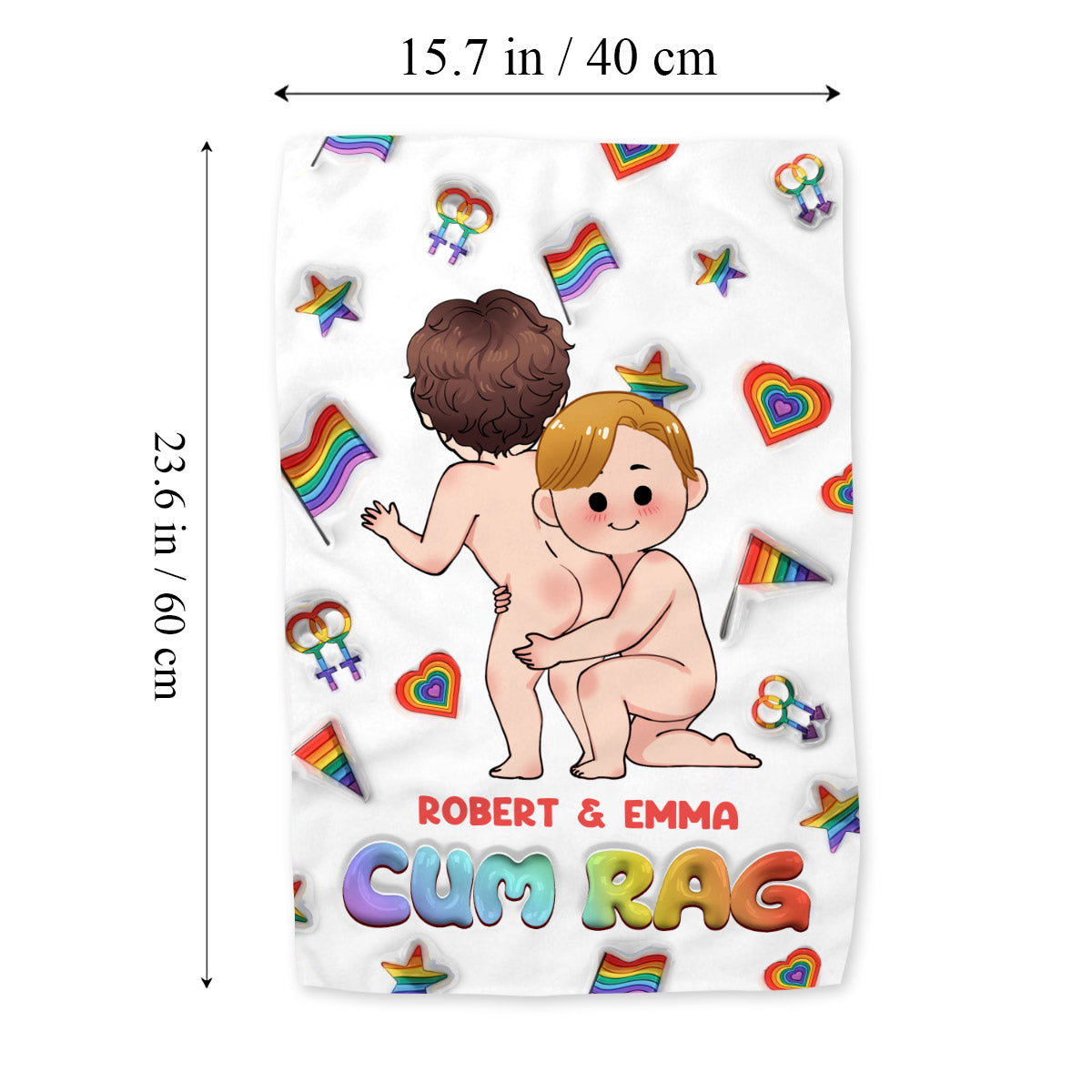 Cum Rag – Personalisiertes LGBT-Unterstützungshandtuch