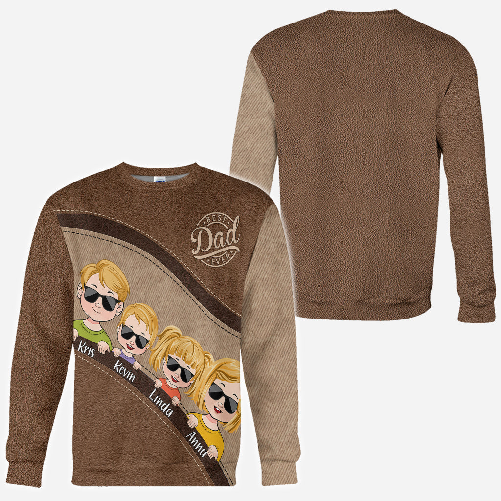 Papas Team – Unzerbrechliche Bindung – Personalisiertes Vater-Shirt