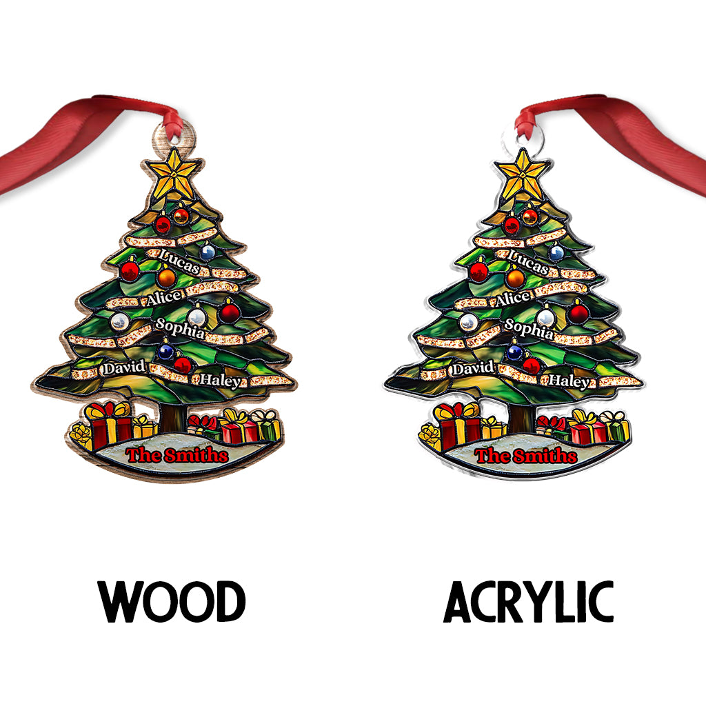 Frohe Weihnachten – Personalisierter, individuell geformter Familienschmuck