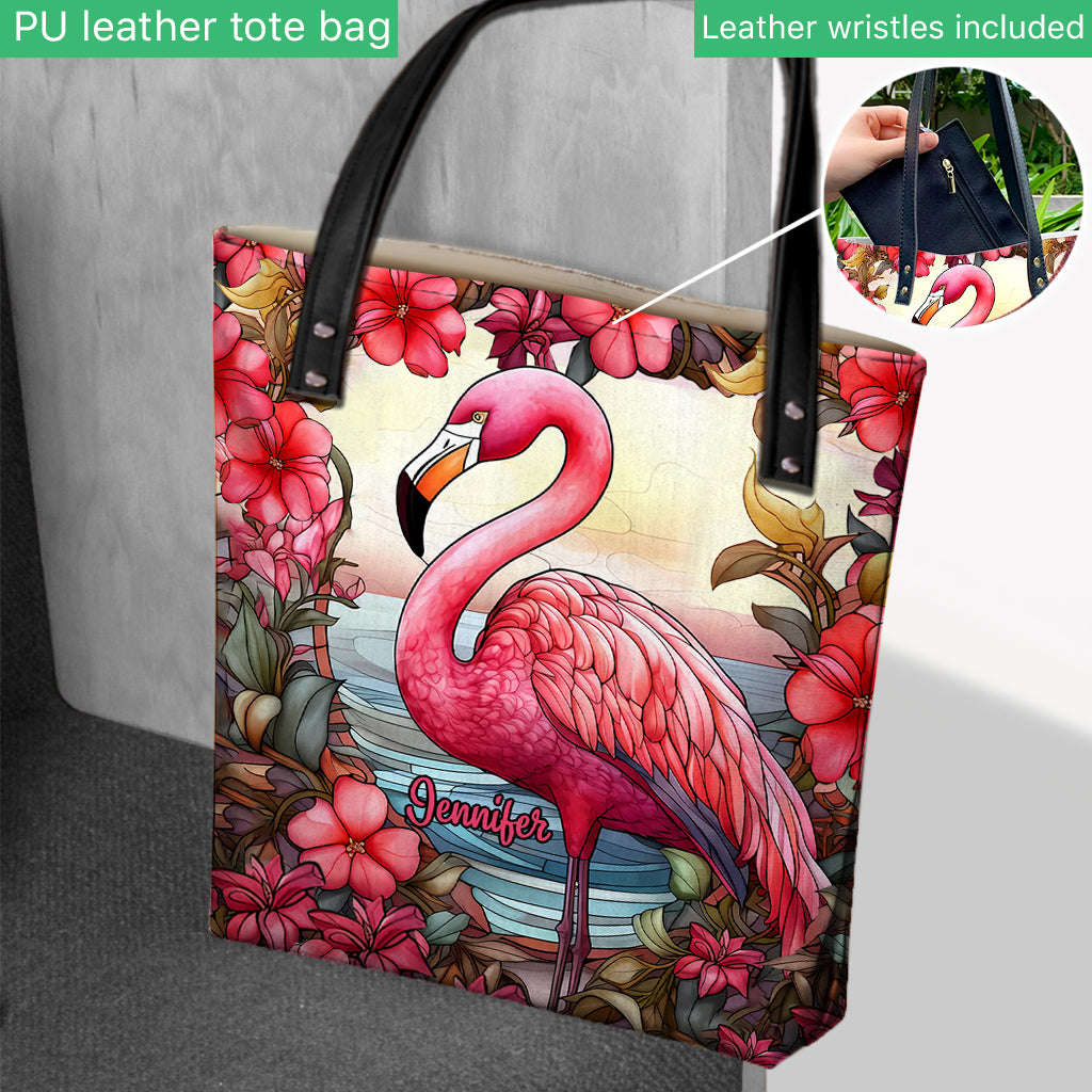 Flamingos lieben – Personalisierte Flamingo-Tragetasche
