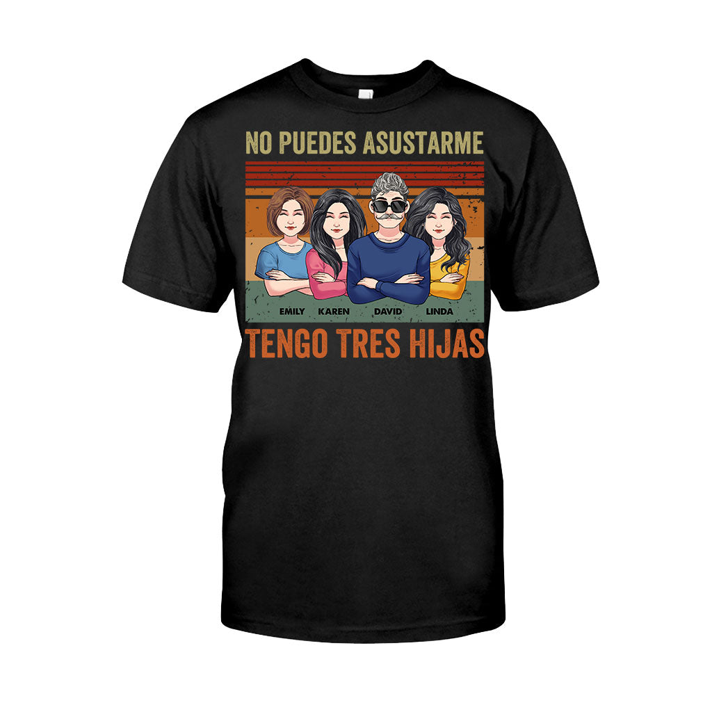 No Puedes Asustarme - Personalisiertes Vater-T-Shirt und Hoodie