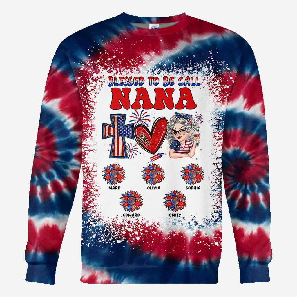 Faith Love Freedom Blessed To Be Called - Personalized Grandma All Over Shirt