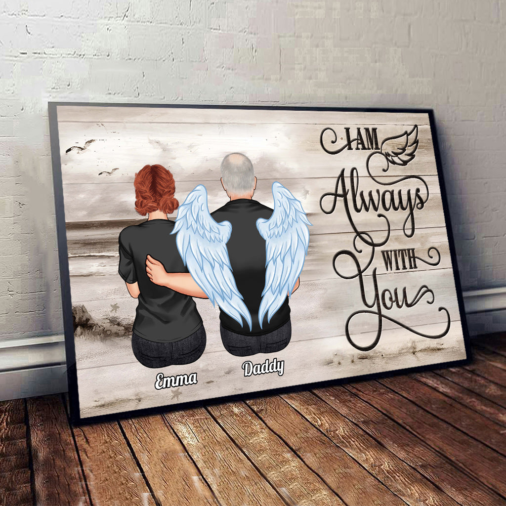 Ich bin immer bei dir – Personalisierte Gedenkleinwand und Poster