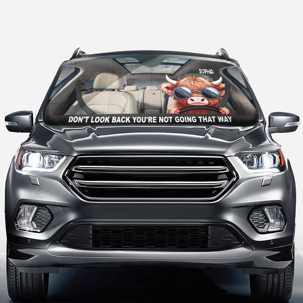 Don't Look Back - Personalized Car Sunshade