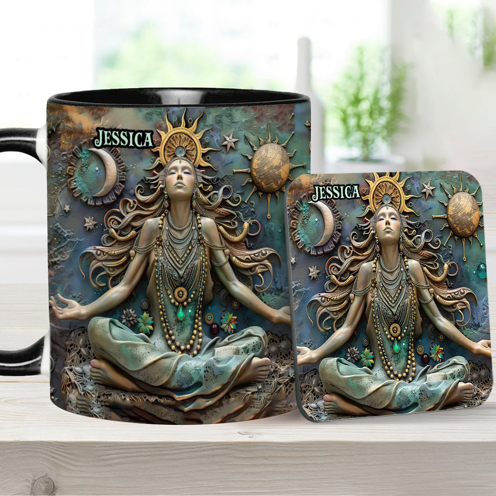 Verliere den Verstand, finde deine Seele – Personalisierter Yoga-Becher