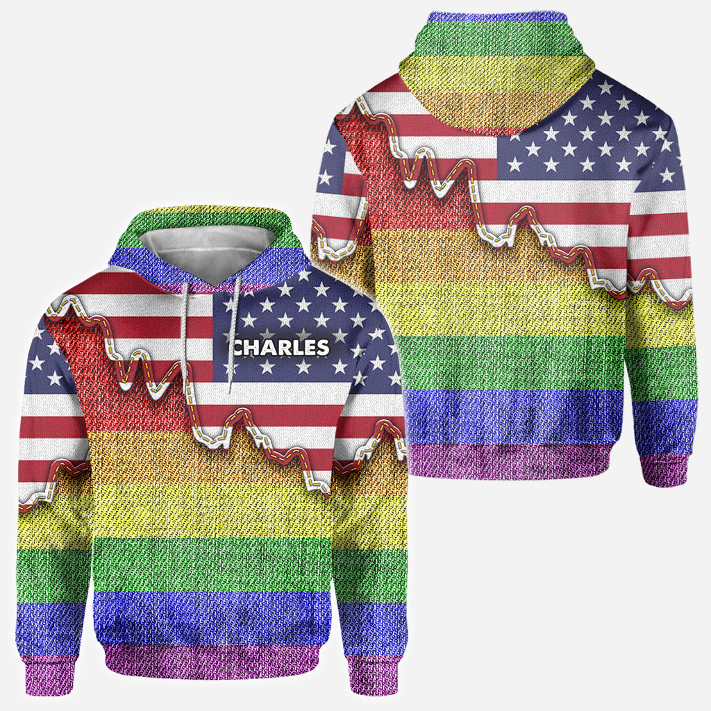 Ich bin mutig, ich bin verletzt. True Colors – personalisiertes LGBT-Unterstützungs-Shirt