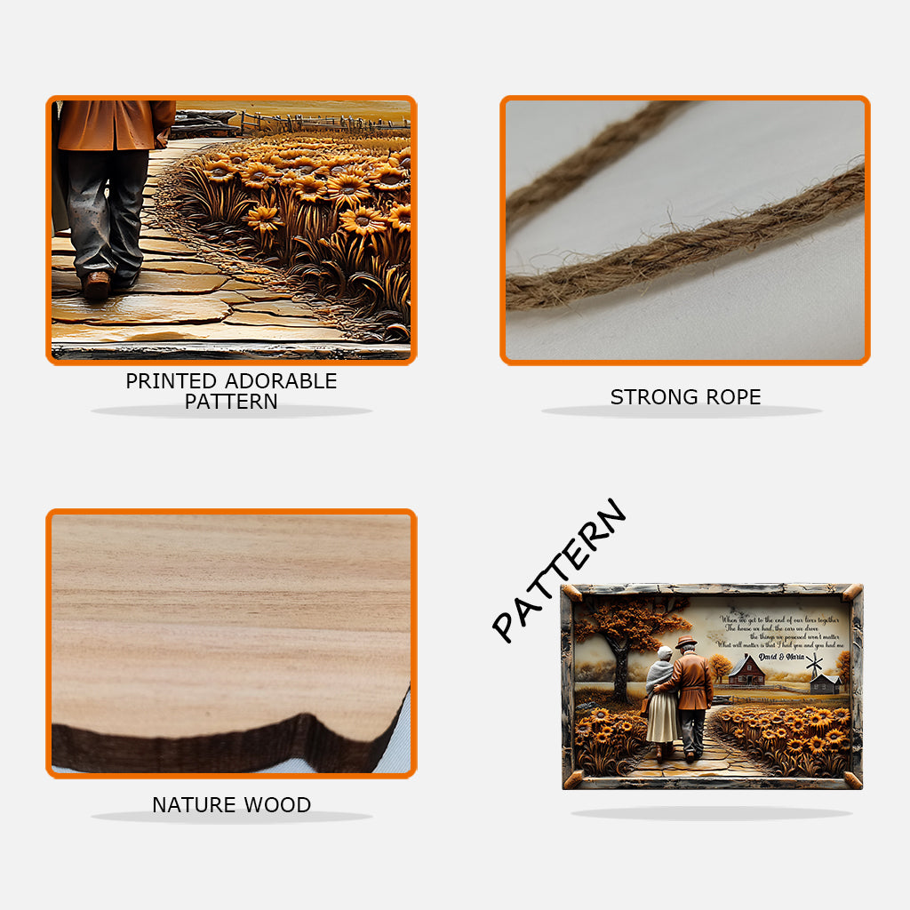 Ich hatte dich und du hattest mich – personalisiertes Holzschild für Paare in individueller Form