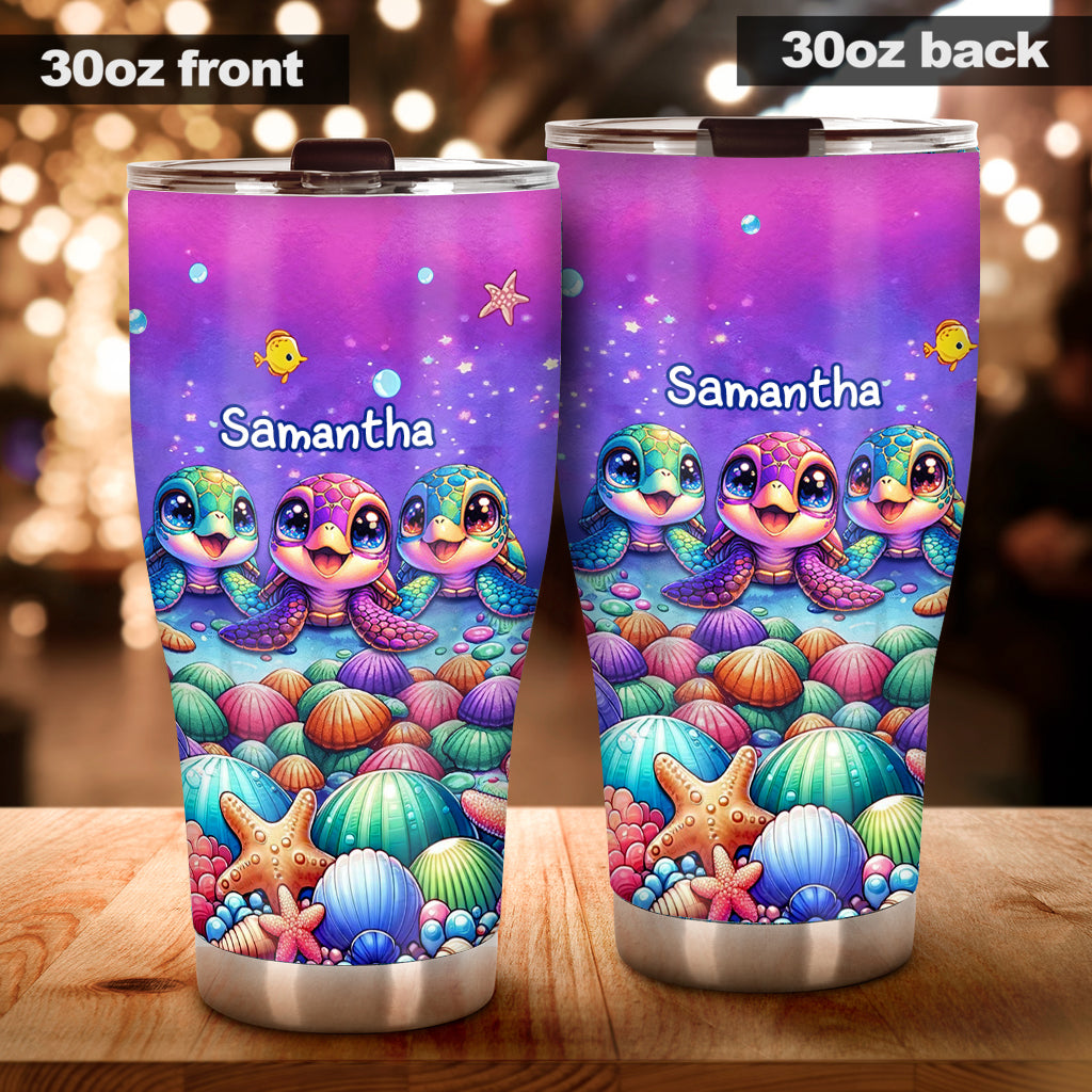 Just A Girl Who Loves Turtles - Personalized Turtle Tumbler
