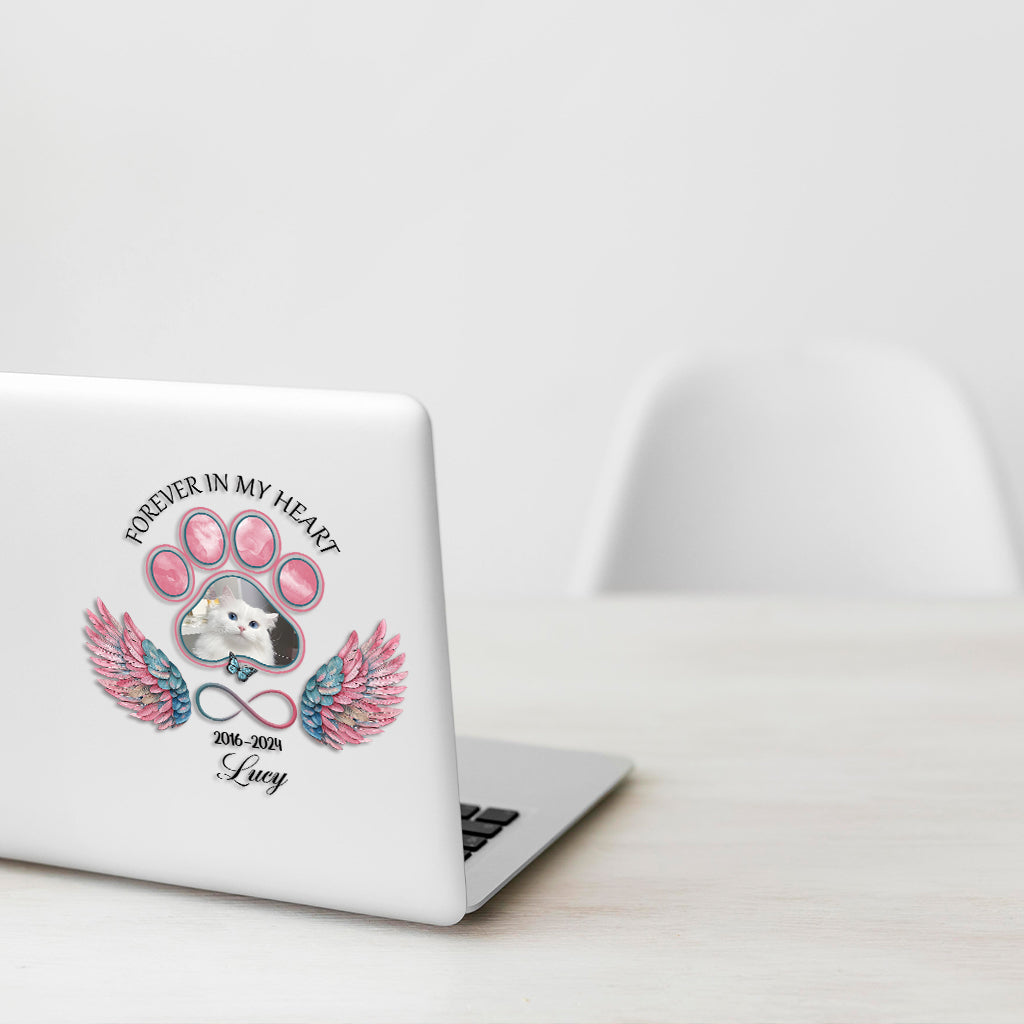 Für immer in meinem Herzen – Personalisierter Hunde-Aufkleber (gestanzt)