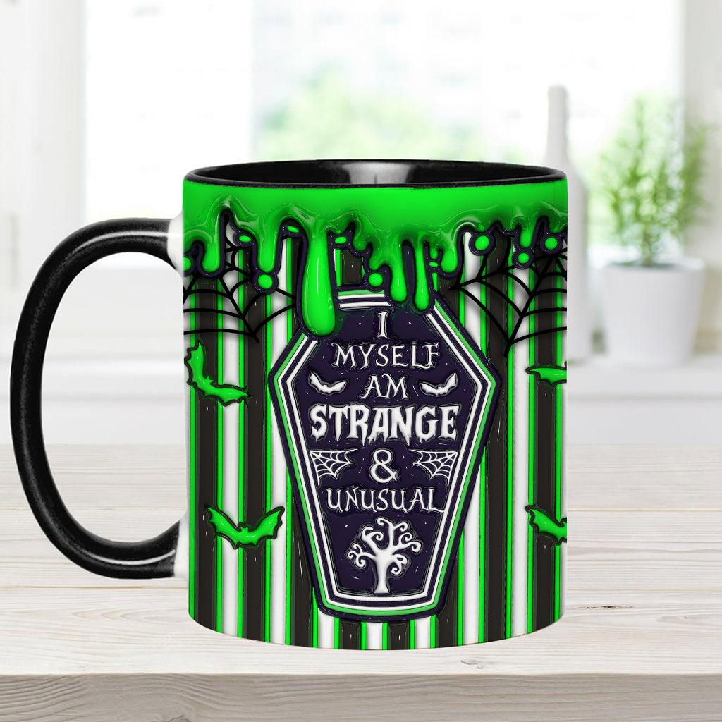 Myself Strange and Unusual - Personalized Witch Accent Mug