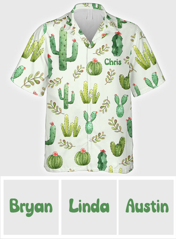 Cactus Succulents Plants - Personalized Cactus Hawaiian Shirt