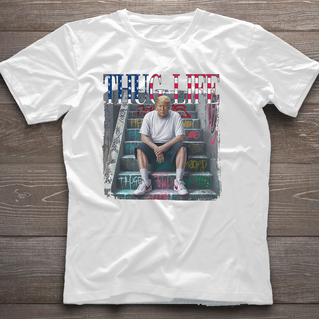 Thug Life Präsidenten-Shirt, Trum Thug Life T-Shirt, Präsidenten-T-Shirt, Wahl-Shirts, Präsidenten-Shirt, Unabhängigkeitstags-Shirt |
