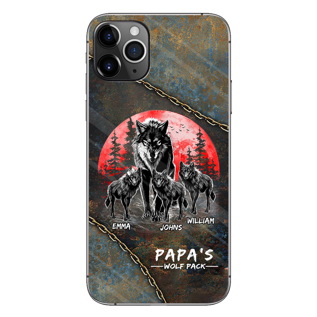 Papa Wolf Pack - Personalized Father Phone Case