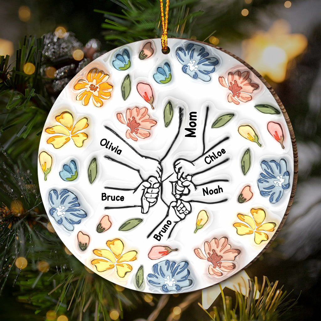 Händchenhaltende Liebe – Personalisierter Mutterschmuck